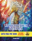 Image for Underwater Scenes Coloring Pages : An adult coloring (colouring) book with 40 underwater coloring pages: Underwater Scenes (Adult colouring (coloring) books)