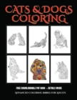 Image for Advanced Coloring Books for Adults (Cats and Dogs)
