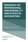 Image for Research on Professional Responsibility and Ethics in Accounting