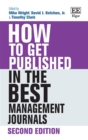 Image for How to Get Published in the Best Management Journals?
