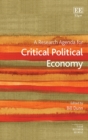 Image for A research agenda for critical political economy
