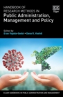 Image for Handbook of Research Methods in Public Administration, Management and Policy