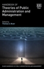 Image for Handbook of theories of public administration and management