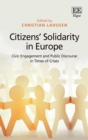 Image for Citizens&#39; Solidarity in Europe: Civic Engagement and Public Discourse in Times of Crisis