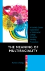 Image for The meaning of multiraciality  : a racially queer exploration of multiracial college students&#39; identity production