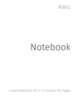 Image for Notebook : Lined Notebook (8.5 x 11 inches) 100 Pages