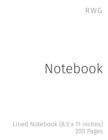 Image for Notebook : Lined Notebook (8.5 x 11 inches) 200 Pages