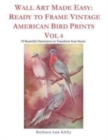 Image for Wall Art Made Easy : Ready to Frame Vintage American Bird Prints Vol 4: 30 Beautiful Illustrations to Transform Your Home