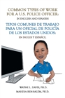 Image for Common Types of Work for a U.S. Police Officer : In English &amp; Spanish