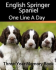 Image for English Springer Spaniel - One Line a Day