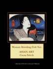 Image for Woman Mending Fish Net : Asian Art Cross Stitch Pattern