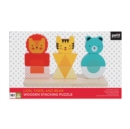 Image for Lion, Tiger, and Bear Wooden Stacking Puzzle