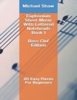 Image for Euphonium Sheet Music With Lettered Noteheads Book 1 Bass Clef Edition