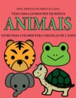 Image for Livro para colorir para criancas de 2 anos (Animais) : Este livro tem 40 paginas coloridas com linhas extra espessas para reduzir a frustracao e melhorar a confianca. Este livro vai ajudar as criancas