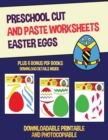 Image for Preschool Cut and Paste Worksheets (Easter Eggs)