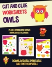 Image for Cut and Glue Worksheets (Owls)