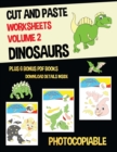 Image for Cut and Paste Worksheets - Volume 2 (Dinosaurs)