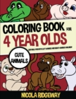 Image for Coloring Book for 4 Year Olds (Cute animals) : This book has 40 coloring pages. This book will assist young children to develop pen control and to exercise their fine motor skills