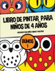 Image for Libro de pintar para ninos de 4 anos (Buhos 1) : Este libro contiene 40 laminas para colorear. Este libro ayudara a los ninos pequenos a desarrollar el control de la pluma y ejercitar sus habilidades 