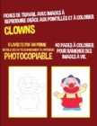 Image for Fiches de travail avec images a reproduire grace aux pointilles et a colorier (Clowns)