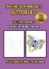 Image for Trace and color worksheets (Butterflies)