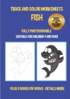 Image for Trace and color worksheets (Fish) : This book has 40 trace and color worksheets. This book will assist young children to develop pen control and to exercise their fine motor skills.