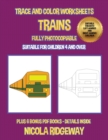 Image for Trace and color worksheets (Trains)