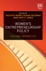 Image for Women&#39;s entrepreneurship policy: a global perspective