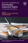 Image for Research handbook on shareholder inspection rights  : a comparative perspective