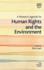 Image for A research agenda for human rights and the environment