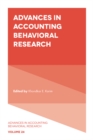 Image for Advances in accounting behavioral research