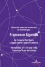 Image for Francesco Algarotti: An Essay on the Opera (Saggio Sopra L&#39;opera in Musica) : The Editions of 1755 and 1763