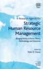 Image for A Research Agenda for Strategic Human Resource Management