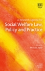Image for A research agenda for social welfare law, policy and practice