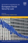Image for Research handbook on European social security law