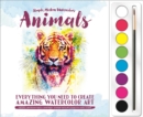 Image for Animals: Watercolor Paint Set : Set Includes 8 Watercolor Paints and Paintbrush plus 25 Beautiful Scenes to Paint