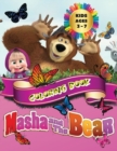Image for Masha And The Bear - Coloring Book Kids Ages 3 - 7 : All happy with this coloring book of Masha and the Bear, the characters much loved by children.