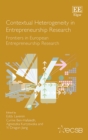 Image for Contextual heterogeneity in entrepreneurship research: frontiers in European entrepreneurship research