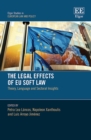 Image for The legal effects of EU soft law  : theory, language and sectoral insights