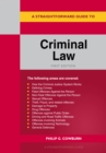 Image for A straightforward guide to criminal law
