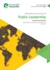 Image for Decentering Leadership: International Journal of Public Leadership