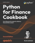 Image for Python for finance cookbook  : over 60 powerful recipes for effective financial data analysis