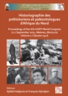 Image for Historiographie des prâehistoriens et palâeontologues d&#39;Afrique du nord  : proceedings of the XIX UISPP World Congress (2-7 September 2021, Meknes, Morocco)Volume 1, session 19-G