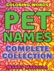 Image for PET NAMES - Complete Collection - Coloring Book - COLOR MANDALA