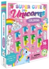 Image for Super Cute Unicorns Coloring Set : with 16 Stackable Crayons