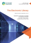 Image for Organization of Information &amp; Knowledge in the Big Data Environment: The Electronic Library