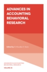 Image for Advances in accounting behavioral researchVolume 25