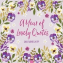 Image for A Year of Lovely Quotes Wall Calendar 2024 (Art Calendar)