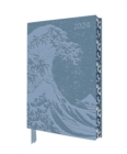 Image for Katsushika Hokusai: The Great Wave 2024 Artisan Art Vegan Leather Diary - Page to View with Notes