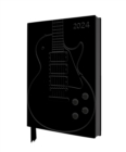 Image for Black Gibson Guitar 2024 Artisan Art Vegan Leather Diary - Page to View with Notes